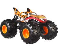 Hot Wheels Monster Trucks, Oversized Monster Truck, 1:24 Scale Die-Cast Toy Truck with Giant Wheels and Cool Designs, JDR02