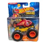 Hot Wheels Monster Trucks Piran-AHHHH [Piranha] Beast Bashers 6/6 (Includes Crushed Car) New for 2026! 1:64 Scale Diecast Toy Vehicle