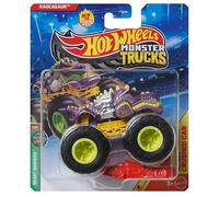Hot Wheels Monster Trucks Rageasaur, Beast Bashers 2/6 [Includes Crushed Car!] New for 2026! 1:64 Scale Diecast Toy Vehicle
