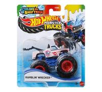 Hot Wheels Monster Trucks Ramblin Wrecker Color Shifter 1:64 Scale Toy Vehicle for Ages 3+