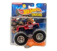 Hot Wheels Monster Trucks Ramblin' Wrecker, HWMT Back to Basics 2/6, Includes Crushed Car, Diecast