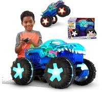 Hot Wheels Monster Trucks Remote Control Car, 1:15 Scale Mega-Wrex Alive Batter