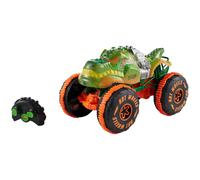 Hot Wheels Monster Trucks Remote-Control Toy Vehicle, 1:15 Scale Rageasaur RC wi
