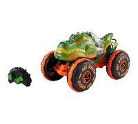 Hot Wheels Monster Trucks Remote-Control Toy Vehicle, 1:15 Scale Rageasaur RC with Grip Action Tires for Off-Roading & Wheelie Stunting
