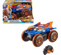Hot Wheels Monster Trucks Remote Control Toy Vehicle, Large-Scale RC Tiger Shark