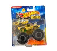 Hot Wheels Monster Trucks Rodger Dodger, Back to Basics 6/8 [Includes Crushed Car] New for 2026! 1:64 Scale Diecast Toy Vehicle
