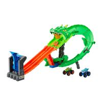 Hot Wheels Monster Trucks Sharks vs. Dinos Dragon Destruction Playset