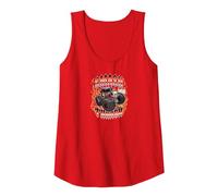 Hot Wheels Monster Trucks - Smash and Thrash Tank Top, Women, Red, Large