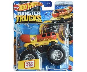 Hot Wheels Monster Trucks Snack Pack 3/6 Oscar Mayer Wienermobile 1:64 Scale Diecast Model Vehicle