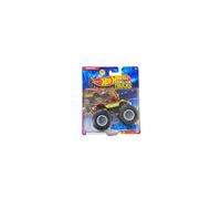 Hot Wheels Monster Trucks Snake Bite, Leading Legends 4/7, Includes Crushed Car, Diecast