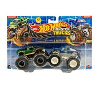 Hot Wheels Monster Trucks Snake Bite Vs Bigfoot Demolition Doubles
