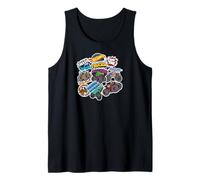 Hot Wheels Monster Trucks - Sticker Style Mash Up Tank Top
