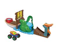 Hot Wheels Monster Trucks Swamp Chomp Playset, Water-Playset with 1 Monster Trucks Color Shifters Truck, Toy for Kids 4 Years Old & Older
