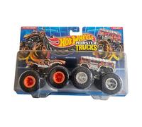 Hot Wheels Monster Trucks, Tiger Shark vs 5 Alarm, 2-Pack Die-Cast Vehicle Set