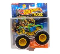 Hot Wheels Monster Trucks Totaled, 2025 Edition, Die-Cast Vehicle with Large Wheels, Yellow and Green