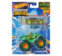 Hot Wheels Monster Trucks Toy Vehicle Gunkster Truck + Speed Bump for Kids Ages 3 and Up