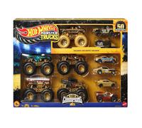 Hot Wheels Monster Trucks Trophy Champions Bigfoot 50th Anniversary Set