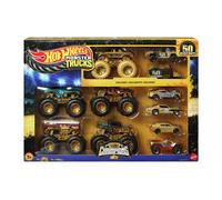 Hot Wheels Monster Trucks Trophy Champions Bigfoot 50Th Anniversary Set