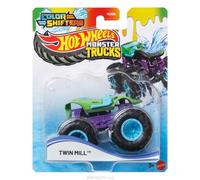 Hot Wheels Monster Trucks Twin Mill Color Shifter 1:64 Scale Toy Vehicle for Ages 3+