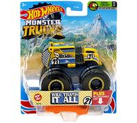 Hot Wheels Monster Trucks Will Trash It All, [Yellow] Recrushable Car 70/75