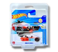 Hot Wheels Morgan Super 3 (Coral & Light Blue) 1/5 Factory Fresh - 2025-15/250 (Short Card) - includes a KLAS Car Keeper Protector Case - HYX48