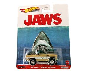 Hot Wheels Movie Jaws The Shark Die Cast Model Car 1975 Chevy Blazer Custom Amity Police Scale 1:64 - Length 7cm HKC24