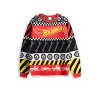 Hot Wheels Multicoloured Tyre & Spanner Fairisle Christmas Jumper Boys