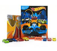 Hot Wheels My Busy Books - Storybook, 10 figurines, playmat