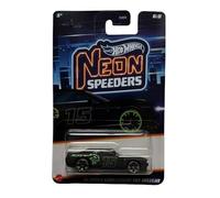 Hot Wheels Neon Speeders 15 Dodge Challenger SRT Hellcat, Black/Green, 6/8