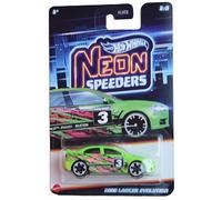 Hot Wheels Neon Speeders 3/8 - 2008 Lancer Evolution Car