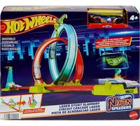 Hot Wheels Neon Speeders Laser Stunt Slamway Track Set