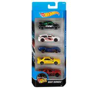 Hot Wheels NIGHT BURNERZ 1:64 Scale Diecast Vehicle 5-Pack Cars (DJD30) Mattel