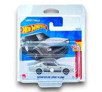 Hot Wheels Nissan Skyline 2000GT-R LBWK (Grey & Black) 1/10 Then and Now - 2024-191/250 (Short Card) - includes a KLAS Car Keeper Protector Case - HTC65