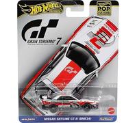 Hot Wheels Nissan Skyline GT-R BNR34 Gran Turismo Real Riders Pop Culture, 1:64 Scale Die-Cast Car Model