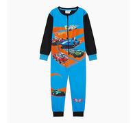 Hot Wheels Official Boys or Girls Onesie, Sleepsuit, All in One Pyjamas Super Fast, Blue, Age 9-10 Years