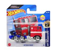 Hot Wheels Optimus Truck (Red & Blue - Transformers) 6/10 HW Screen Time - 2025-104/250 (Short Card)