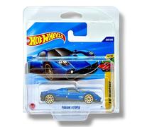 Hot Wheels Pagani Utopia (Metallic Blue) 4/10 Peak Pursuit - 2025-225/250 (Short Card) - includes a KLAS Car Keeper Protector Case - JBB38