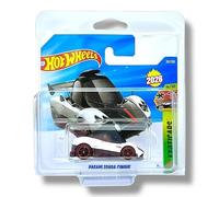 Hot Wheels Pagani Zonda Cinque (White, Black & Red - NEW 2026 CASTING) 4/10 Exoticars - 2026-26/250 (Short Card) - includes a KLAS Car Keeper Protector Case - JJH34