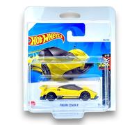 Hot Wheels Pagani Zonda R (Yellow & Black) 3/10 HW Race Day - 2024-99/250 (Short Card) - COMES IN A GENUINE KLAS CAR KEEPER PROTECTOR CASE - HTD82