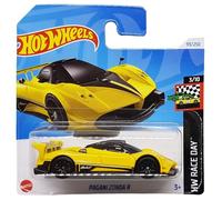 Hot Wheels - Pagani Zonda R - HW Race Day 3/10 - HTD82 - Short Card - Super Sports Car - Yellow - Mattel Age 3+ 2024 - 1:64