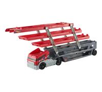 Hot Wheels Playset with Hw MEGA Hauler Toy Truck & 1:64 Scale Car, Stores 50+ Vehicles, Expands to 6 Levels