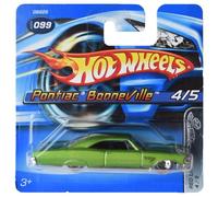 Hot Wheels Pontiac Bonneville, Red Lines 4/5 [Green] #99 Short Card