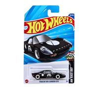 Hot Wheels Porsche 904 Carrera GTS, Black Racing Car, 1:64 Scale, Die-Cast Model HYY03 (short card)