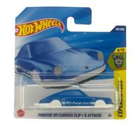 Hot Wheels - Porsche 911 Carrera Clip Blue - Experimotors 6/10 - JBC11 - Short Card - Blue - Mattel 2025 - Licensed Porsche Design - 1:64 - Clip Tool