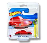 Hot Wheels Porsche 911 Carrera Clip (Red) 6/10 Experimotors - 2025-187/250 (Short Card) - includes a KLAS Car Keeper Protector Case - JBB12