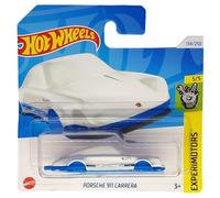 Hot Wheels - Porsche 911 Carrera - Experimotors 5/5 - HTD78 - Short Card - Key Ring - White Blue - Mattel 2024-1:64