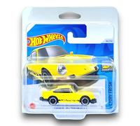 Hot Wheels Porsche 911 Carrera RS 2.7 (Yellow & Black) 4/10 Factory Fresh - 2024-46/250 (Short Card) - COMES IN A KLAS CAR KEEPER SHORT CARD PROTECTOR CASE - HTC49