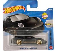 Hot Wheels - Porsche 911 Carrera T - Factory Fresh 1/5 - JJK80 - Short Card - Black - Mattel 2026 (15/250) - License Model - Mattel - 1:64