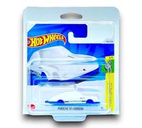 Hot Wheels Porsche 911 Carrera (White & Blue) 5/5 Experimotors - 2024-134/250 (Short Card) - includes a KLAS Car Keeper Protector Case - HTD78