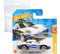 Hot Wheels Porsche 911 Rallye HW Turbo 5/5 (172/250) HRY70 White 2024 + Protector Short Card Frikimonkey